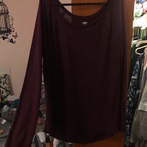 Maroon top